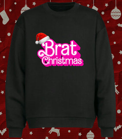 Brat Christmas Brat Winter Aesthetic Funny Christmas Sweater Jumper