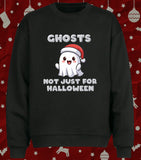 Funny Spooky Christmas Ghost Cute Anime Chibi Christmas Sweater Jumper