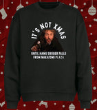 Hans Gruber Falling Die Hard is A Christmas Movie Christmas Sweater Jumper