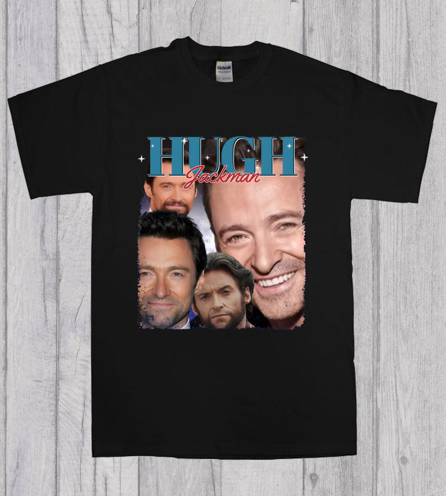 Hugh Jackman Fan Club Retro 1990s Style Unisex T-Shirt