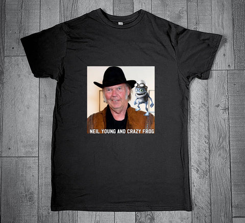 Neil Young and Crazy Horse Spoof Music Band T-Shirt