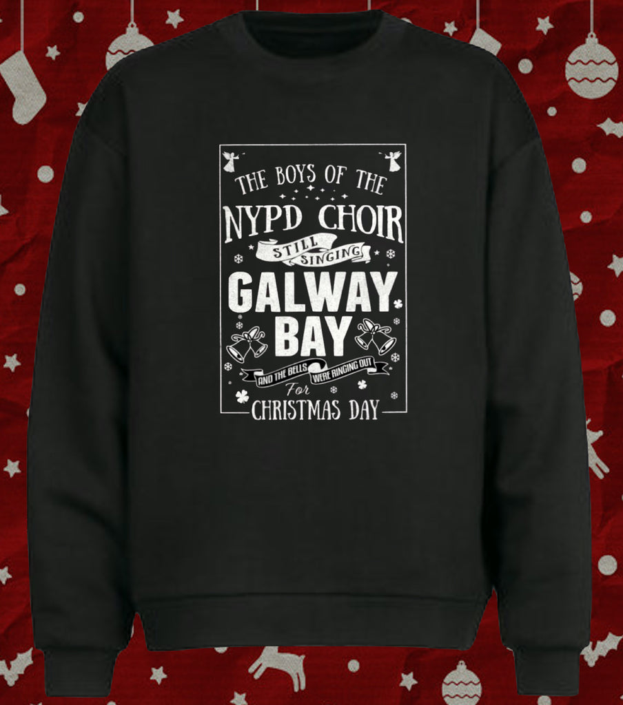 Galway Bay Fairytale of New York Lyrics Ugly Christmas Sweater Jumper