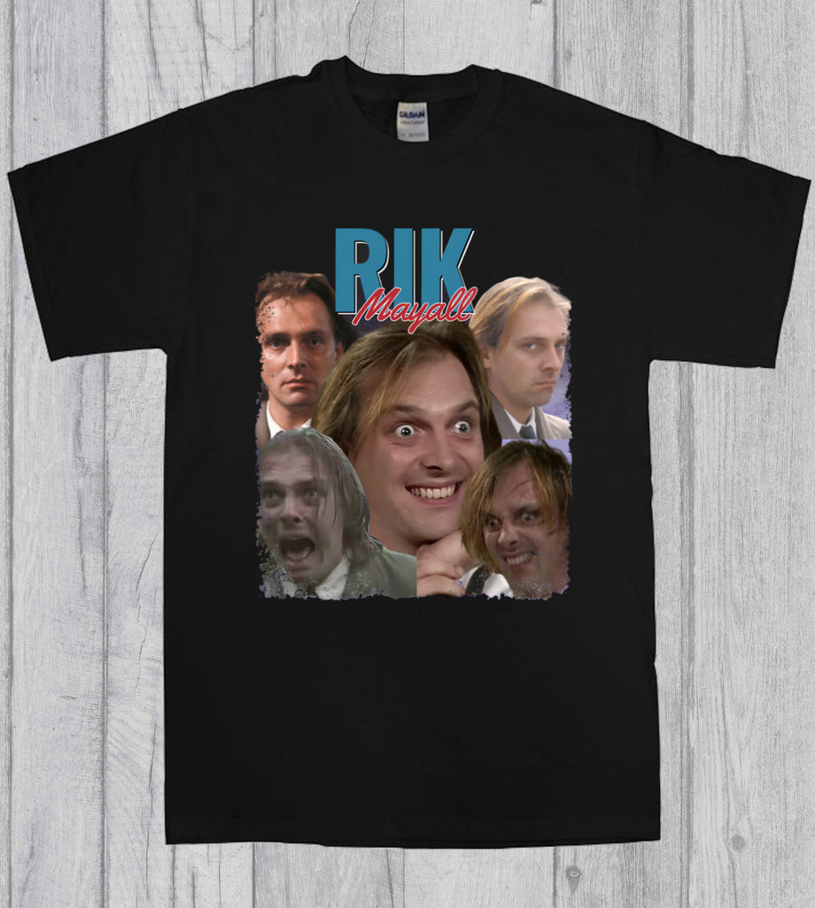 Rik Mayall Richie Bottom Funny 90s Bootleg Style TV T-Shirt