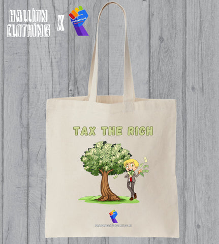 Tax the Rich Money Tree PPNI Cotton Tote Bag