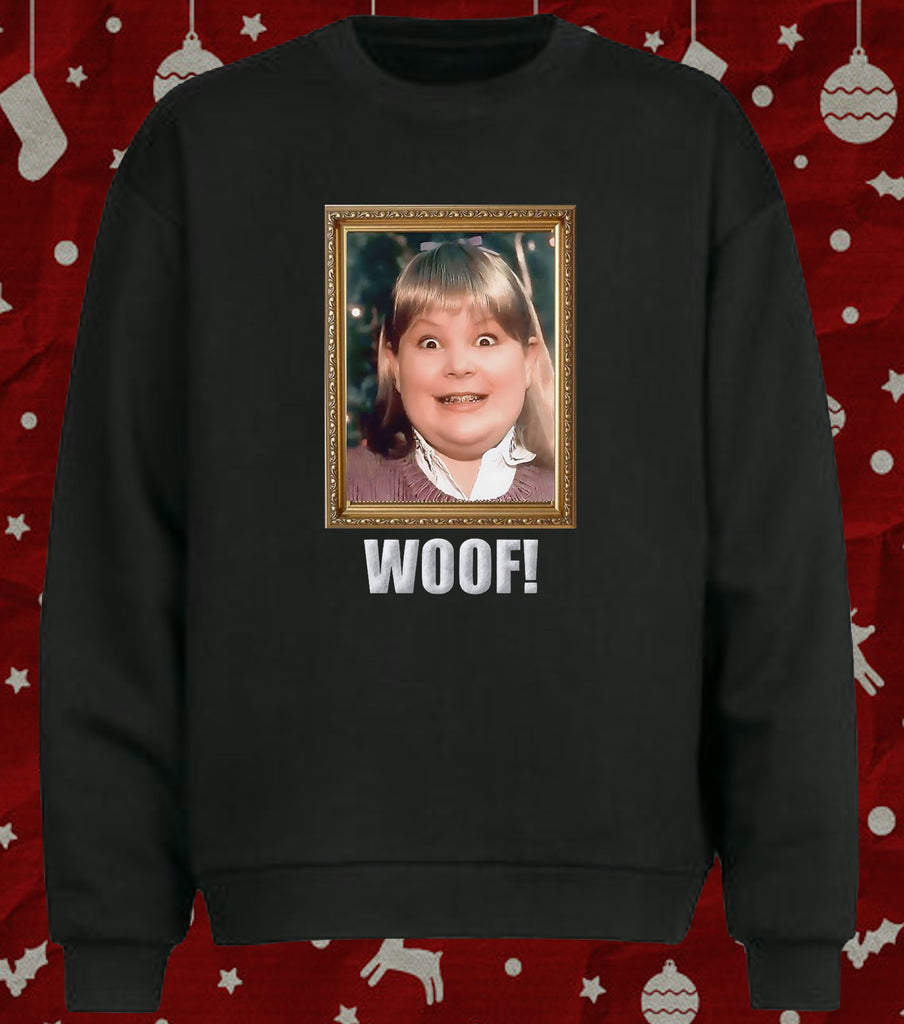 Buzz Your Girlfriend Woof Funny Christmas Movie Sweater Jumper